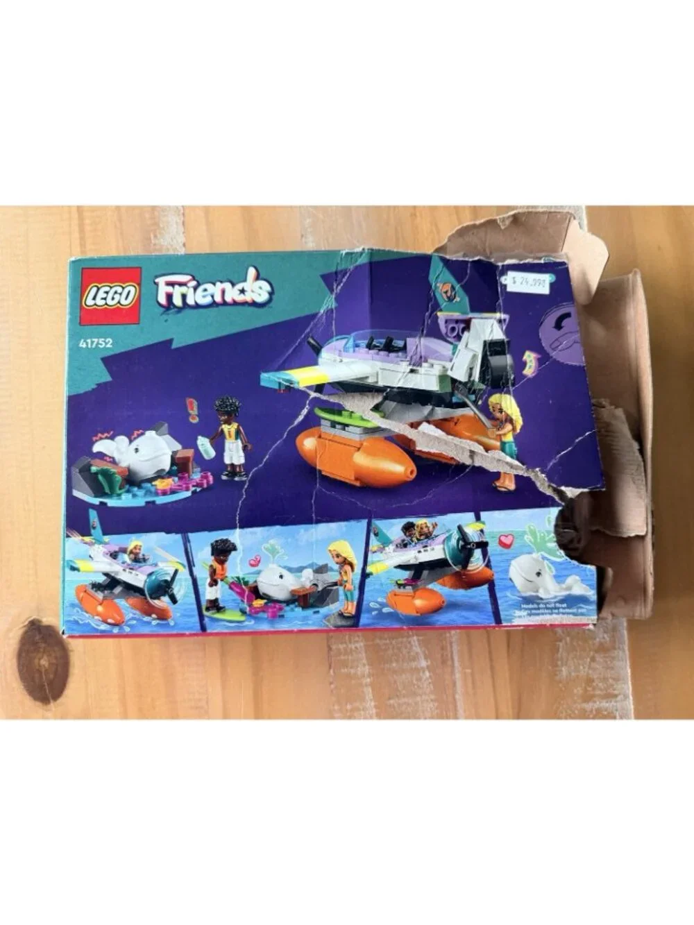 LEGO Friends Sea Rescue Plane Creative Building Set # 41752 - Box Damage